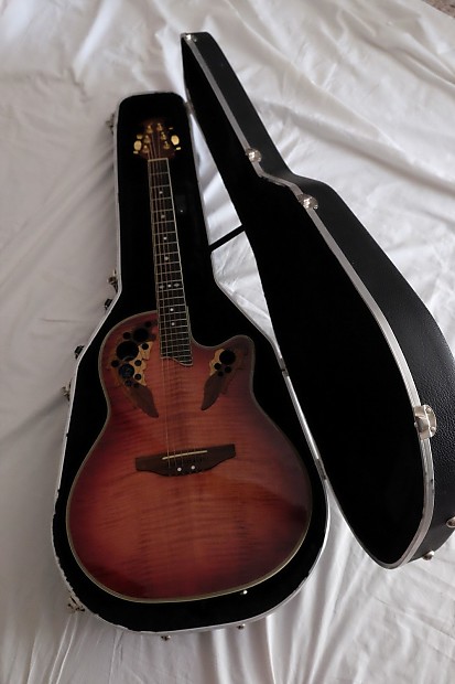 Ovation Celebrity Deluxe CC-268 1994 Wineburst w/original