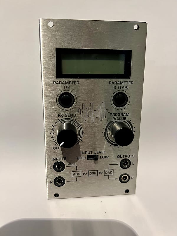 Behringer Space FX Front Panel Overlay Stainless Steel w/NO LOGOS image 1