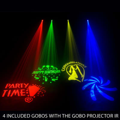 ADJ GOBO Projector IR LED Indoor Monogram Wireless Control Party Light image 2