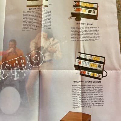 Vintage 1972 Maestro Effects "Sound Odyssey" Foldout Color Catalog 1970's image 4