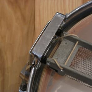 Rogers 5x14 Wood Dynasonic Snare Drum Blue Sparkle 1962 image 8