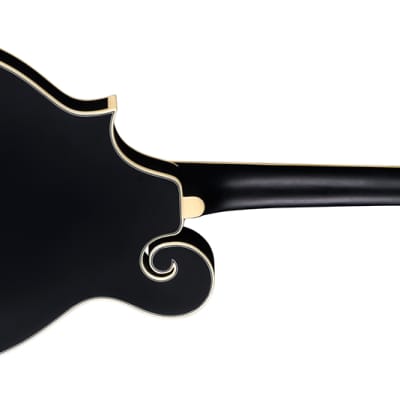 LUNA Moonbird F-style Mandolin NEW acoustic/electric Black Satin image 2