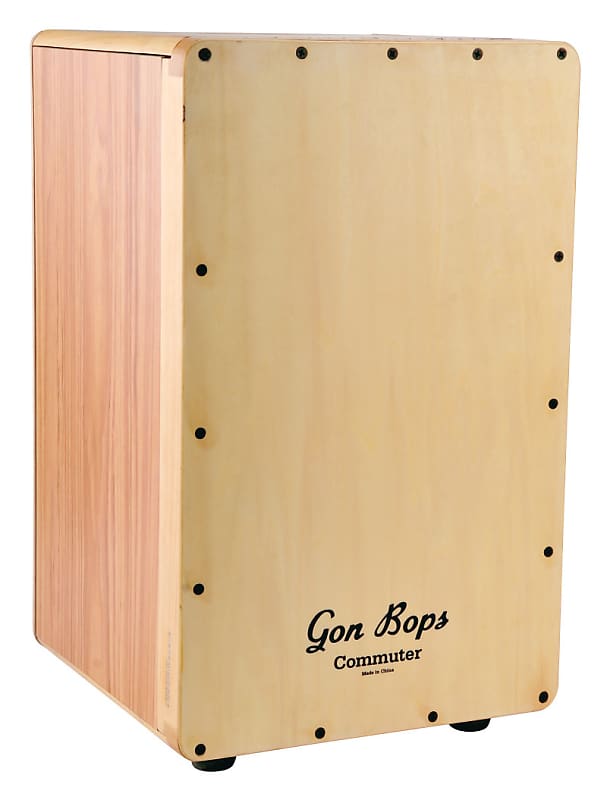 Gon Bops Commuter Collapsible Cajon Drum Natural with Bag FREE