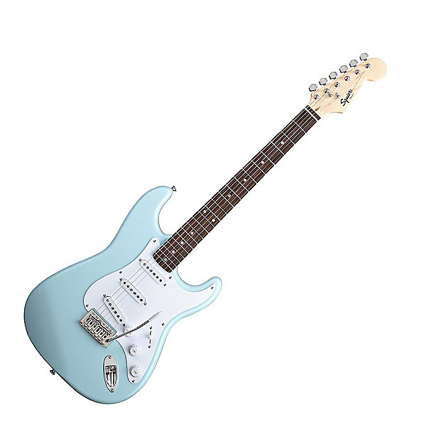 Squier Bullet Strat Electric Guitar By Fender Daphne Blue Finish