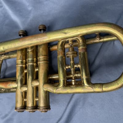 1940 Conn 80a? Long Cornet (trumpet) project horn image 8
