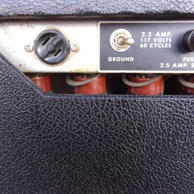 REVISED:  1968 Fender Twin Reverb, good drip edge, Reverend-Naylor speakers, caps/resistors, Cipollina image 16