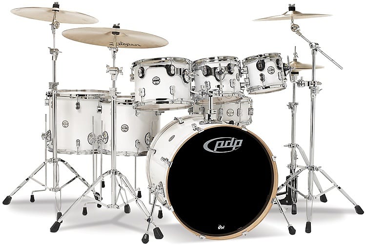 PDP Concept Maple Shell Pack - 7-Piece - Pearlescent White image 1