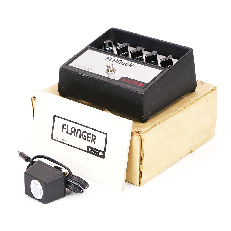 1977 A/DA Flanger V1 Reticon SAD1024A Chip Vintage 100% Original Chorus Vibrato Electric Guitar Effects Pedal FX Stompbox Complete w/ Box Power Supply & Warranty Card - NOT an ADA Reissue image 1