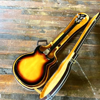 EKO Florentine Bass guitar 1960’s - Sunburst original vintage italy vox image 15