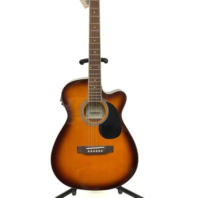 Aria Electric Acoustic Guitar Sunburst AFN-15CE TS image 1