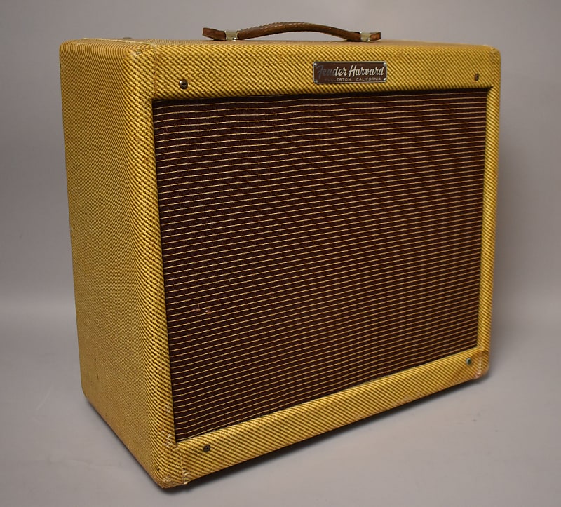 1957 Fender 5F10 Harvard 1x10" Combo Amplifier Tweed Pre-CBS w/Cover image 3