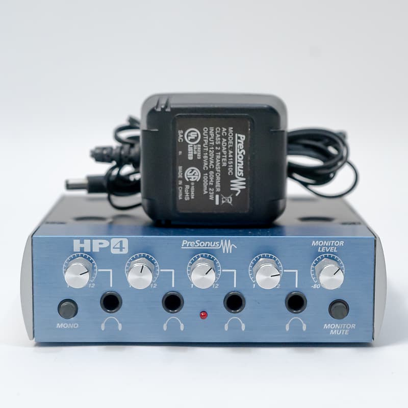 PreSonus HP4 4-Channel Headphone Distribution Amplifier with Power Supply
