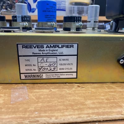 REEVES C-50 Amplifier Made in England by HIWATT  (2004) image 15