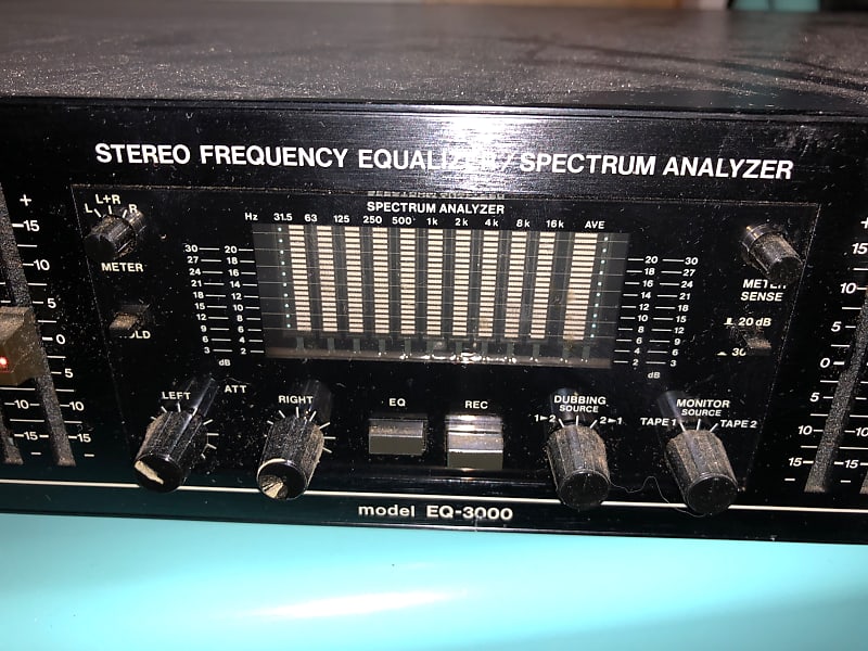 BSR EQ3000 80s stereo equalizer & spectrum analyzer RTA real Reverb