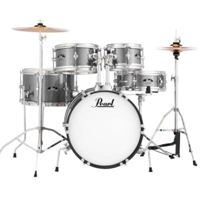 Pearl Roadshow Mini 5 Piece Complete Drum Set Grindstone Sparkle image 2