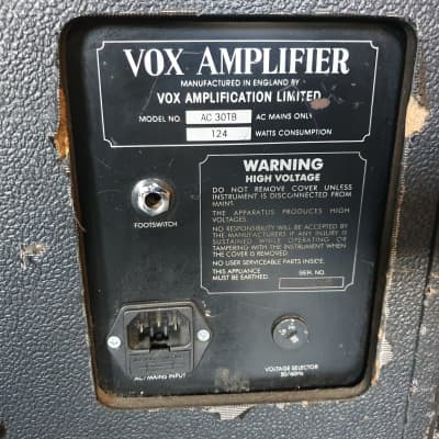 Vox Vox AC 30 "1985-1992" image 4