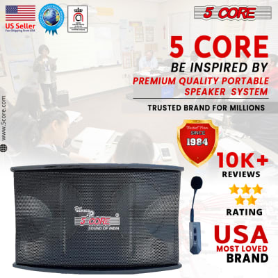 5 Core Voice Amplifier 200W Active Portable PA Speaker System w Wireless Lavalier Microphone • Personal Active PA System w EQ Control • AUX • 2 Mic Input for Teaching Conference Meeting- 5C APS image 14