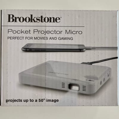 Brookstone Pocket Projector Micro White Reverb Canada