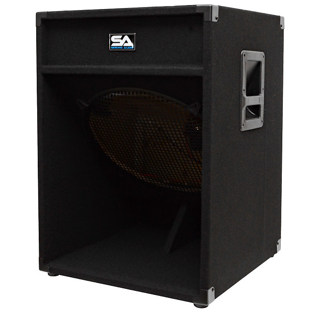 Dual 18 inch empty subwoofer cabinet sales