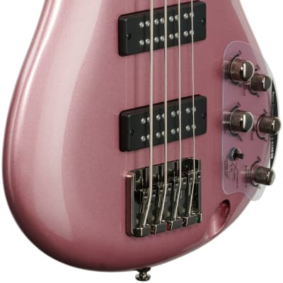 Ibanez SR300E Electric Bass, Pink Gold Metallic image 4