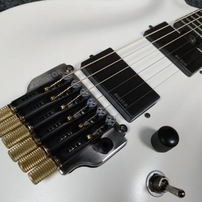 KOLOSS GT-6H Aluminum body headless Carbon fiber neck electric guitar White image 5
