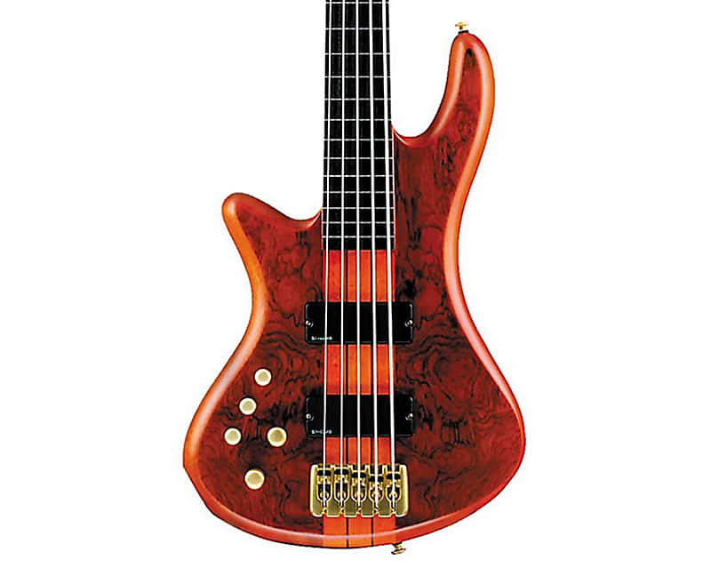 Schecter Stiletto Studio-5 5-String Left Handed Bass - Honey Satin - B-Stock image 1