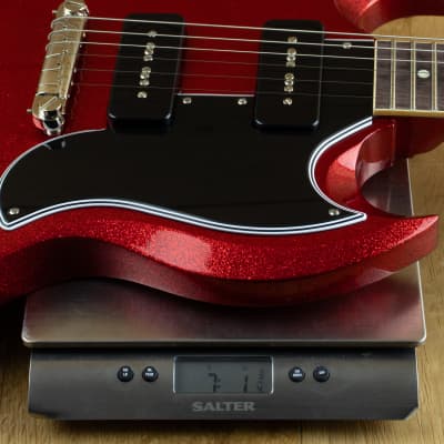Gibson Custom 1963 SG Special Reissue Lightning Bar Gloss Red Sparkle 500663 image 6