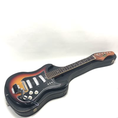 Vintage 60s Teisco / Norma ET-413-3T 3 Pup Mosrite Style Guitar image 16