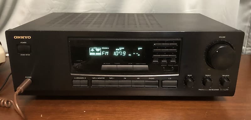 Onkyo TX-8211 AM/FM Stereo Receiver Phono Ready 50w per | Reverb