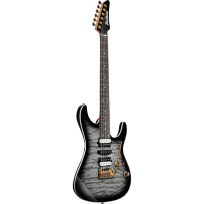 Ibanez 2022 AZ42P1QM AZ Premium Electric Guitar - Black Ice Burst image 3
