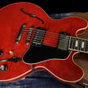 NEW! 2023 Gibson ES-335 Block Inlay - Figured Cherry - Authorized Dealer - Beautiful Quilt - Only 8 lbs