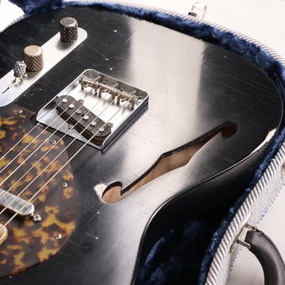 Berly Guitars Thinline T-Style Black Used imagen 9