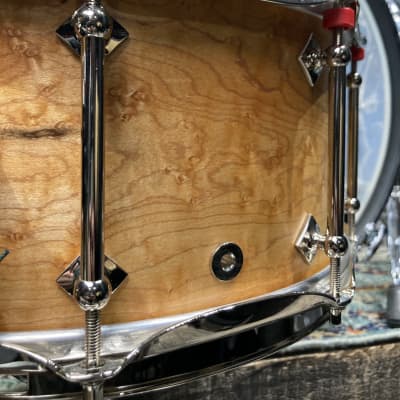 Frankie Banali's, Quiet Riot, Craviotto 14x6.5" Single Ply, Tube Lug Snare Drum, with Case, Signed! IMMACULATE 2006 - Gloss Lacquer image 12