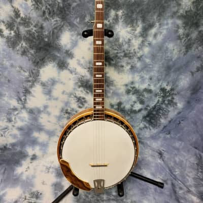 Vintage 1960's Conqueror by Kawai 5 String Banjo Pro Setup New Strings Arm Rest Unusual Woods New Gigbag for sale