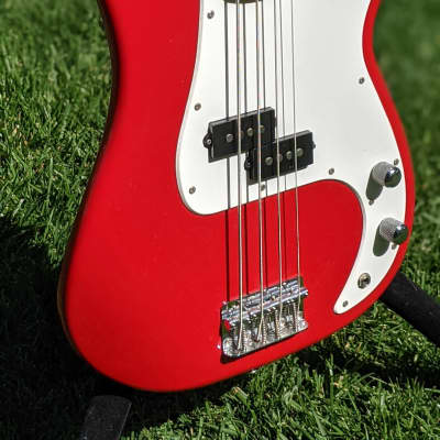 Squier P-Bass PJ Precision Jazz Neck! 1999 Torino Red Factory 1of1 One-Off image 15
