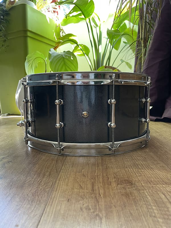 RCD Maple/Birch 14x6.5 Snare Drum Black Sparkle image 1