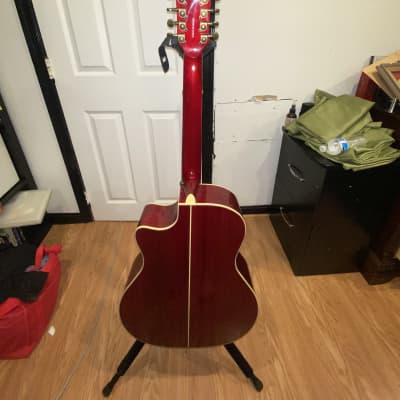 D'Angelico 12 String Premier Fulton  Red image 2