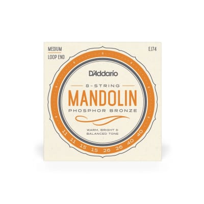 D'Addario - EJ74 - 8-String Mandolin String Set - Medium / Loop End - Phosphor Bronze - 11-40 image 1