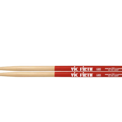 Vic Firth American Classic Vic Grip Hickory Drum Sticks 5A Wood image 1