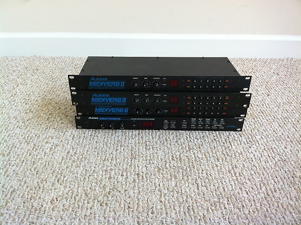 DTM・DAW Alesis midiverb 2 (2 items) Alesis Midiverb II 16-Bit Digital Effects Processor w/ Power