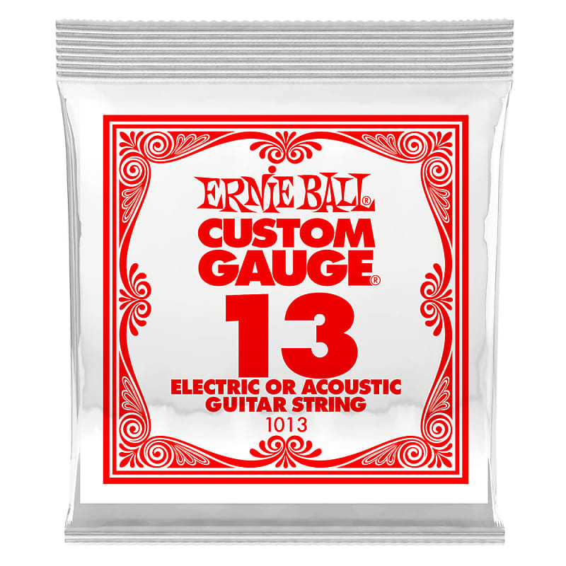 Ernie Ball .013 Custom Gauge Guitar Single Strings Electric Reverb