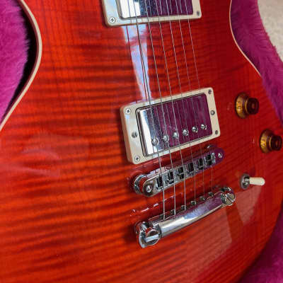 2014 Gibson Les Paul Classic Double Cutaway - Trans Red image 4