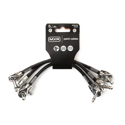 MXR 6" Right Angle Patch Cable 3-Pack image 1