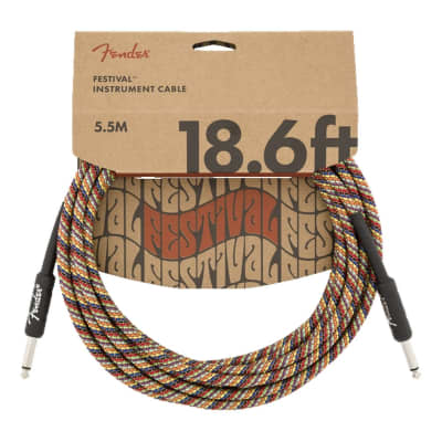 Fender Festival Straight / Straight TS Instrument Cable - 18.6'