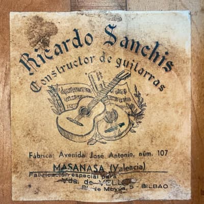 Ricardo Sanchis Nacher flamenco guitar ~1935 - old world flamenca (Santos Hernandez/Domingo Esteso) image 12