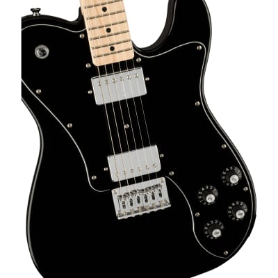 Fender Squier Affinity Series Telecaster Deluxe Guitar, Maple Fingerboard, Black image 3
