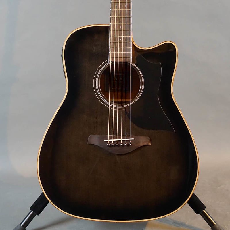 Yamaha A1M Acoustic Electric Guitar Transparent Black - Used
