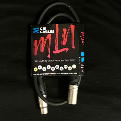 CBI Cables MLN Performer Series XLR Microphone Cable 3 ft image 1