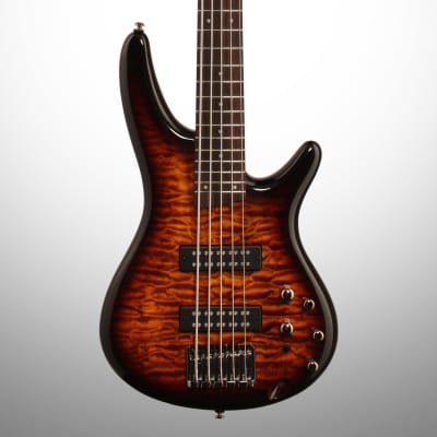Ibanez SR405EQM Electric Bass, 5-String, Dragon Eye Burst image 1