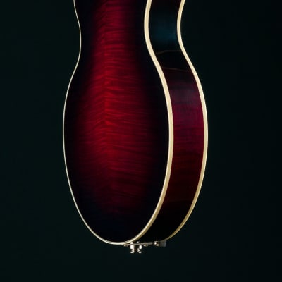 Hinde Jazz Model Adirondack Spruce and Flamed Maple Merlot Burst Mandolin with Pickup NEW image 23